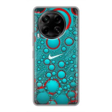 Силиконовый Чехол на Tecno Camon 30 (CL6) с картинкой Nike (Найк зеленый)