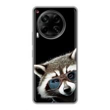 Силиконовый Чехол с Енотами на Tecno Camon 30 (CL6) – Стильный Енот