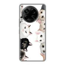 Силиконовый чехол с котиком для Tecno Camon 30 (CL6) – Коты