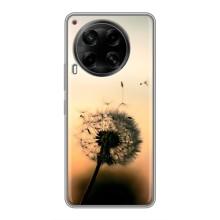 Силиконовый Чехол с одуванчиками на Tecno Camon 30 (CL6) – Роздумаханый одуванчик