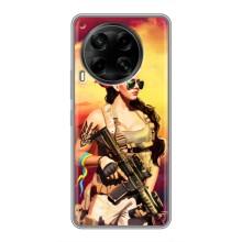 ЗСУ Чехлы (TPU) для Tecno Camon 30 (CL6) – Женщина солдат