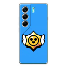 Бампер (ТПУ) с принтом Brawl Stars на ТЕКНО Камон 40