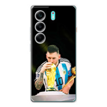 Чехлы для TECNO Camon 40 (Leo чемпион) (AlphaPrint) (Кубок Месси)