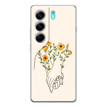 Чехлы для любимой на Телефон называется ТЕКНО Камон 40. (VPrint) (Руки любви)