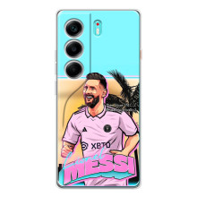 Чехлы для Телефон называется ТЕКНО Камон 40. - Лео Месси Маями (Майами Месси)