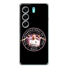 Чехлы для Телефон называется ТЕКНО Камон 40. - Лео Месси Маями (Месси в лого)