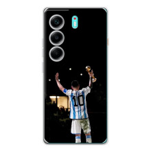 Чехлы Лео Месси Аргентина для TECNO Camon 40 (Лео Чемпион)