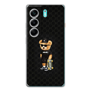 Чехлы Мишка Тедди для ТЕКНО Камон 40 – GUCCI Teddy