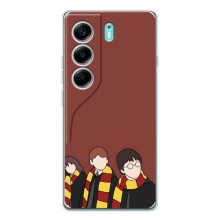 Чехлы с Гарри Поттером для TECNO Camon 40 (AlphaPrint) – Гарри с друзьями