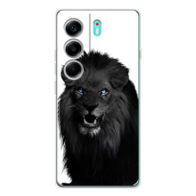 Чехлы с картинками животных TECNO Camon 40 (Черный ЛЕВ)