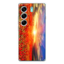 Чохли з картинкою (Тюльпани) на Модель телефону українськими буквами і цифрами можна написати так: ТЕКНО Камон 40. (Поле тюльпанів)