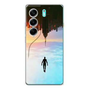 Чохол з людиною павуком для TECNO Camon 40 - (AlphaPrint)