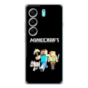 Чохол Майнкрафт на TECNO Camon 40 (AlphaPrint) Minecraft