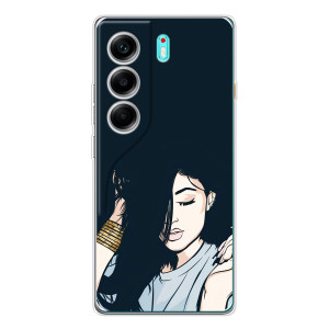 Чехол с печатью для TECNO Camon 40 - (Мода) (AlphaPrint)
