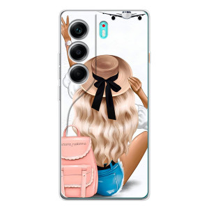 Чехол с печатью для TECNO Camon 40 - (Мода) (AlphaPrint)