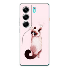 Чехол на Телефон называется ТЕКНО Камон 40. с Котами (VPrint) (Котик падает)