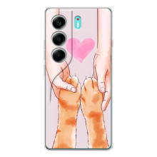 Чехол на Телефон называется ТЕКНО Камон 40. с Котами (VPrint) (Любовь к котикам)