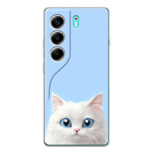 Чехол на тематику: Коты для TECNO Camon 40 – Белый кот