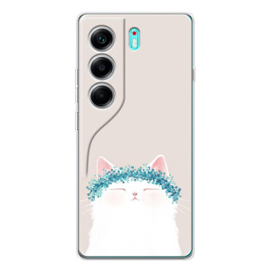 Чехол на тематику: Коты для TECNO Camon 40 – Белый котик