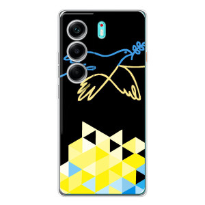 Чехол на TECNO Camon 40 Украинский дизайн – Мир для Украины