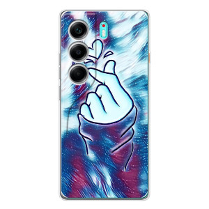 Чохол з принтом для TECNO Camon 40 (AlphaPrint - Знак сердечка)