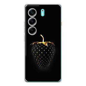 Чехол с изображением  вкусной еды для TECNO Camon 40 – Чёрная клубника