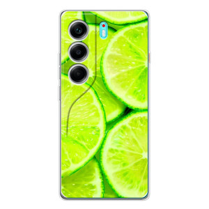Чехол с изображением  вкусной еды для TECNO Camon 40 – Лайм