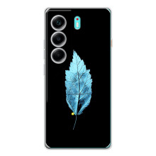 Чехол с картинками на черном фоне для TECNO Camon 40 – Листочек