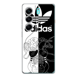 Чехол в стиле "Адидас" для ТЕКНО Камон 40 – Adidas шнурки