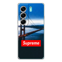 Чехол для TECNO Camon 40 с картинкой Supreme (AlphaPrint) – Стиль Supreme