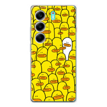 Чехол с принтом для Телефон называется ТЕКНО Камон 40. - (Прикольные) (AlphaPrint) (Белая уточка)