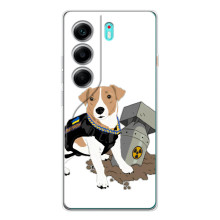 Чехол с принтом Собаки Патрон для TECNO Camon 40 (Пёс Патрон с ракетой)
