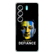 Чехол для TECNO Camon 40 (AlphaPrint - с принтом Зеленского) – В. Зеленский