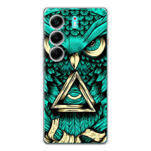 Чехол с птицами на TECNO Camon 40 (VPrint) – Сова с глазом