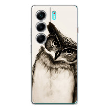 Чехол с птицами на TECNO Camon 40 (VPrint) – Сова