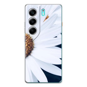 Чехол с ромашками на TECNO Camon 40 – Пол ромашки