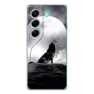 Чехол с Волком на TECNO Camon 40 – Волк и луна