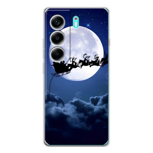Чехол Санта Клаус для TECNO Camon 40 – Санта - луна