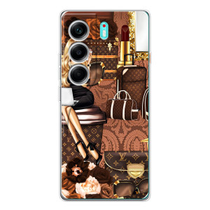 Чехол Стиль Louis Vuitton на TECNO Camon 40 – Мода Луи Виттон