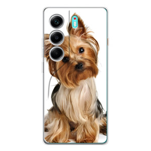 Чехол (ТПУ) Милые собачки для TECNO Camon 40 – Собака Терьер