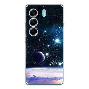 Чехол (ТПУ) с планетами на TECNO Camon 40 – Космический вид