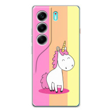 Чехол Unicorn на TECNO Camon 40 – Радужный Единорог