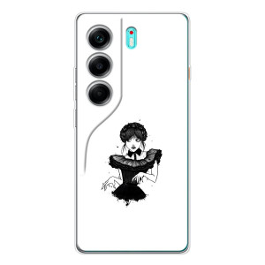 Чехлы Венсдей на TECNO Camon 40 Уэнсдей (AlphaPrint)