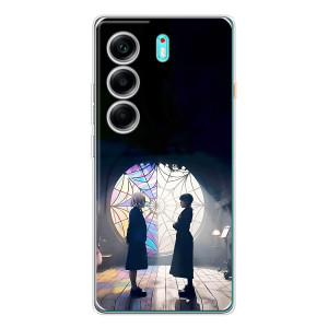 Чехлы Венсдей на TECNO Camon 40 Уэнсдей (AlphaPrint)