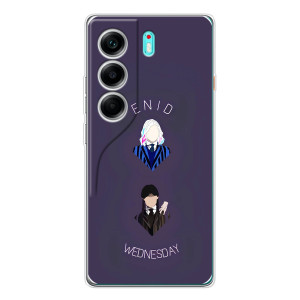 Чехлы Венсдей на TECNO Camon 40 Уэнсдей (AlphaPrint)