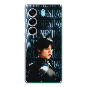 Чехлы Венсдей на TECNO Camon 40 Уэнсдей (AlphaPrint)