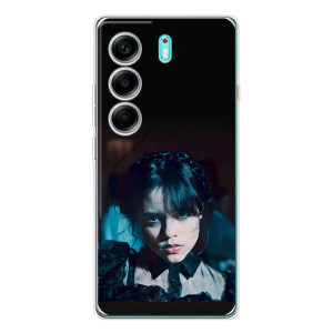 Чехлы Венсдей на TECNO Camon 40 Уэнсдей (AlphaPrint)