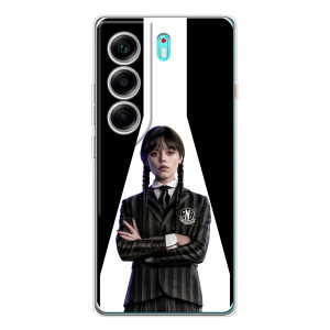 Чехлы Венсдей на TECNO Camon 40 Уэнсдей (AlphaPrint)