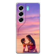 Чехол с мультфильмом Моана TECNO Camon 40 (Моана и Симеа)