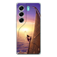 Чехол с мультфильмом Моана TECNO Camon 40 (Моана в море)